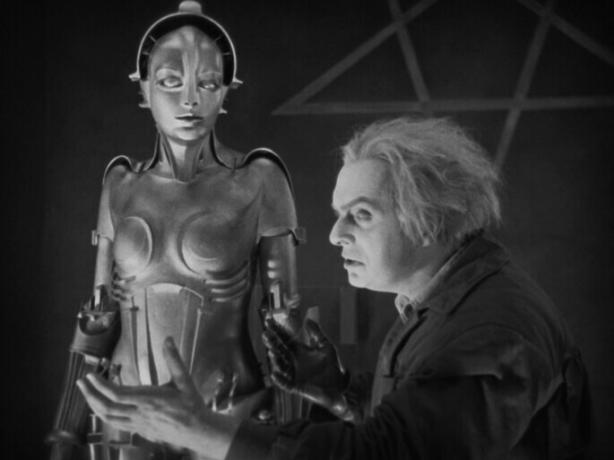 Scene from the 1927 German Expressionist film Metropolis