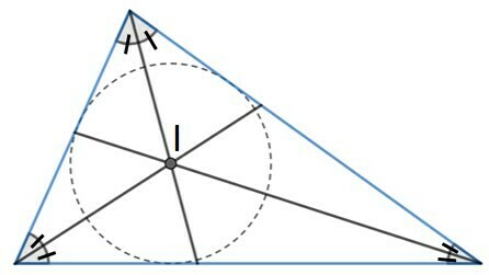 Bagian tengah segitiga