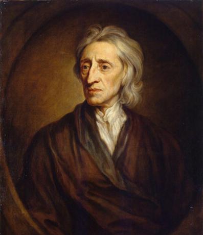 John Locke, filosoful contractualist al proprietății private.