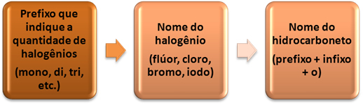 Nomenklatur for organiske halogenider. Halide-nomenklaturen