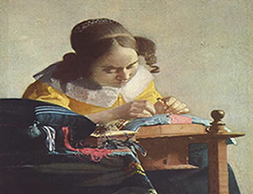 La délicate beauté du quotidien « La dentellière ». Vermeer (1632-1675) 
