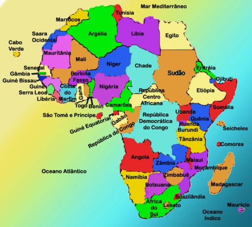 アフリカ諸国：アフリカの一部である人を見つける