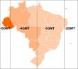 Fuseaux horaires au Brésil. Fuseaux horaires actuels au Brésil