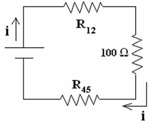 Electrical circuit with resistors associated in series