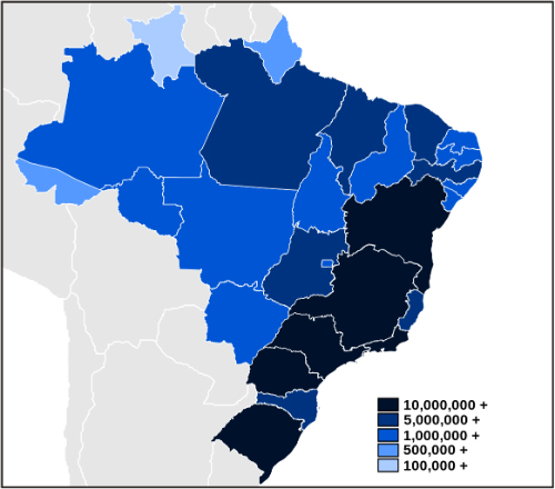 Brazilsko prebivalstvo: zgodovina in demografija