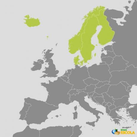 Карта Північної Європи