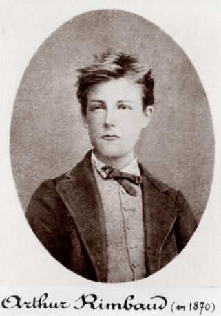 Portrait of the young poet Arthur Rimbaud.