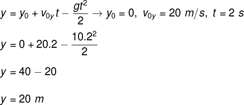 Calculation of maximum height