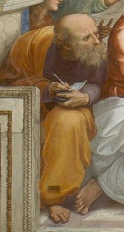 Miletose Anaximander, Thalese jünger ja tõenäoliselt Joonia kooli teine ​​filosoof. 