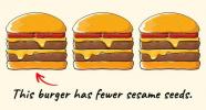 Malokdo lahko ugane, kateri burger je drugačen
