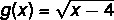 平方根減算を使用したルート関数の例。