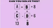 Math brain teaser challenge; Can you solve it?