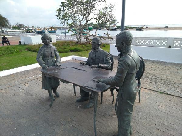 Rio de Janeiro'daki anıt, Louis Braille'e saygılarını sunar. [1]