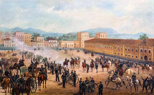 Republikkens proklamation var et militærkup, der afsatte kejser Dom Pedro II
