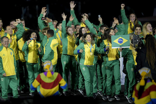 Ekipa Brazilije beleži medalje na Pan 2019, v Limi. [2]