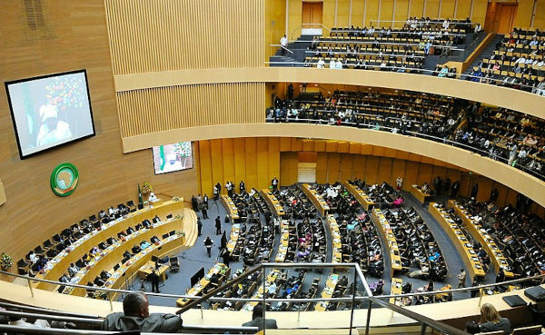 مؤتمر الذكرى الخمسين لمنظمة الوحدة الأفريقية، سلف الاتحاد الأفريقي، الذي عقد في إثيوبيا عام 2013.