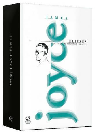  Omslag van het boek “Ulysses”, door James Joyce, uitgegeven door Civilização Brasileira, onderdeel van Grupo Editorial Record. [1]