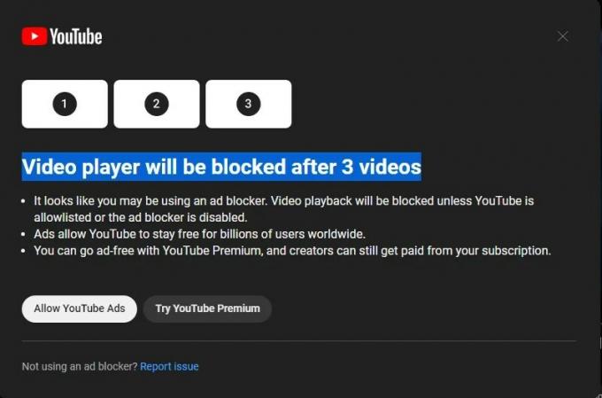 يتخذ موقع YouTube إجراءات صارمة ضد أدوات منع الإعلانات