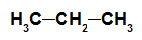 Structural formula of an alkane