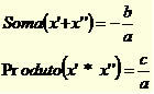 Relation des racines de l'équation du 2e degré