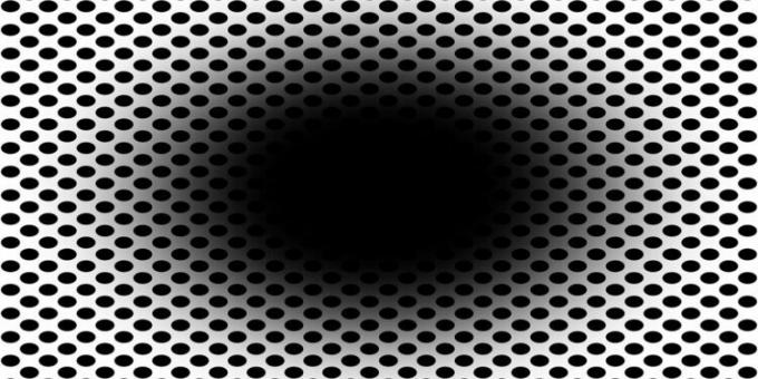 Optiline illusioon: kas näete laienevat musta auku?