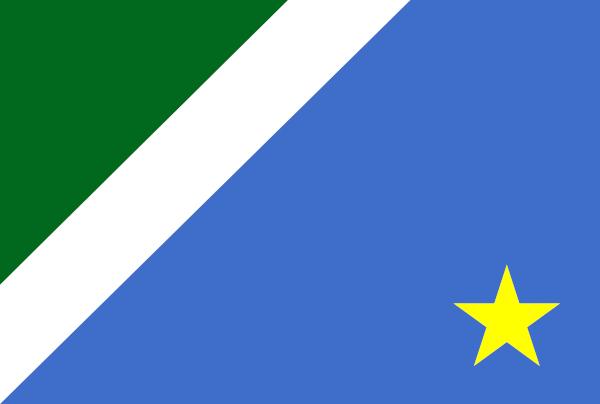 Bandiera del Mato Grosso do Sul, stato del Midwest.