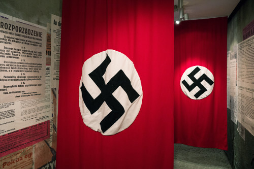 The swastika was a symbol of the Nazi party