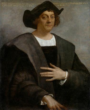 Christopher Columbus, född i Genua, var ledaren för expeditionen som tog européerna till den amerikanska kontinenten 1492. [1]