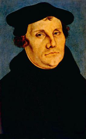 Martin Luther s-a născut în 1483 și a început o mare mișcare pentru a contesta autoritatea Bisericii cu sediul la Roma.