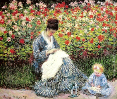Camille Monet var den første hustru til Claude Monet, grundlæggeren af ​​den franske impressionisme. På skærmen portrætterede Monet hende med sin søn, Jean