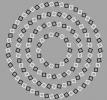 Optična iluzija: koliko polnih krogov je na sliki?