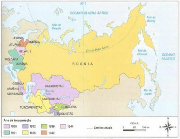USSR: historie, lande og slutningen af ​​Sovjetunionen