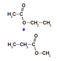Etyletanoat och metylpropanoat är kompenserande isomerer
