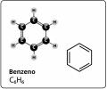 Benzene: formula, properties, application, toxicity