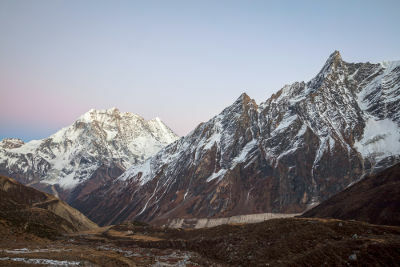 Himalayan mountain range, region where pink salt is extracted