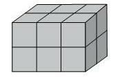 Grouping of 12 boxes in cubic format.