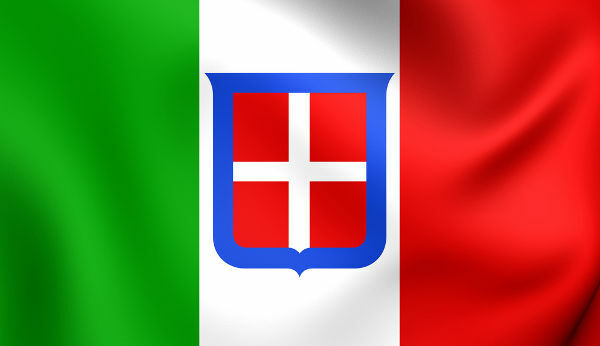 Флаг Италии в период нахождения у власти в стране фашистов (1922-1945).