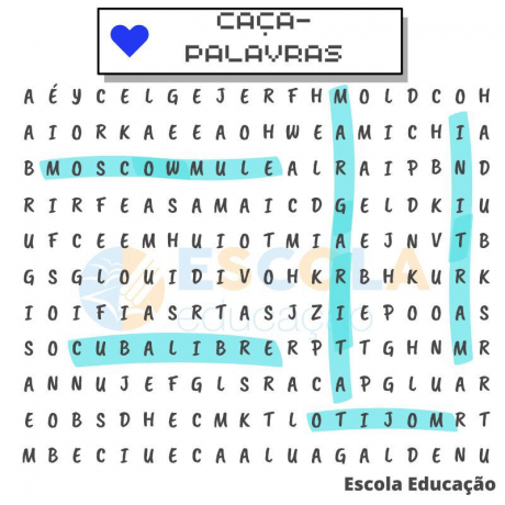 Word Search: Now is the time to try to find the hidden cocktails