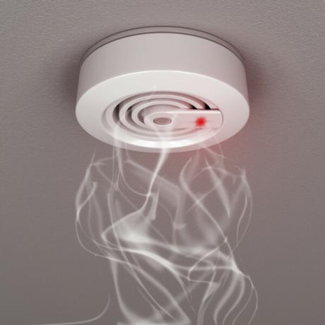 Smoke detectors can help detect carbon monoxide in the event of a leak.