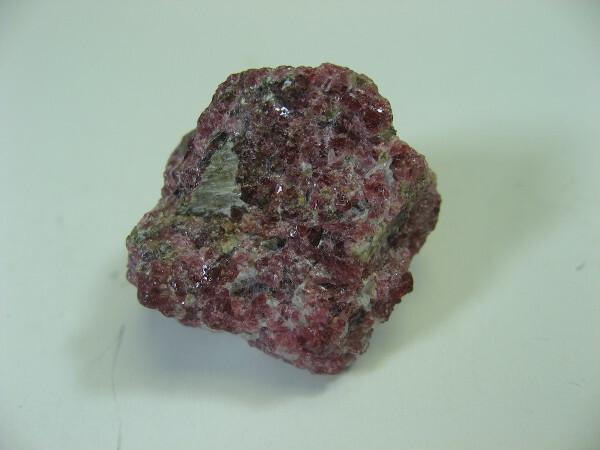 Eudialite, a silicate mineral that has lutetium in its composition.