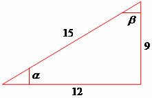 三角法の関数電卓