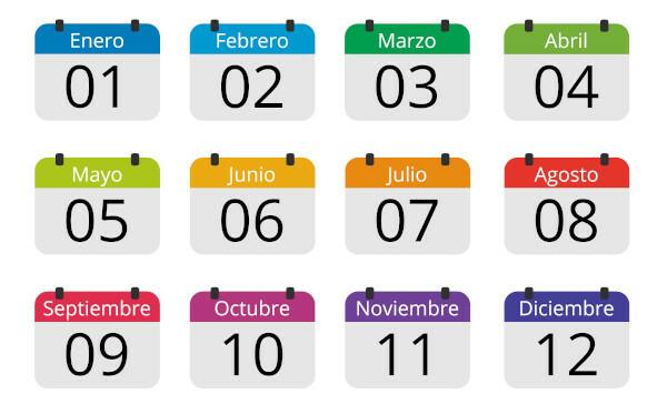 The names of the months del año are influenced by Roman mythology.