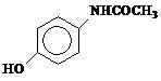 Tylenol'ün şematik formülü