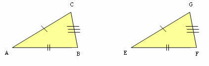 A háromszögek kongruenciája és hasonlósága