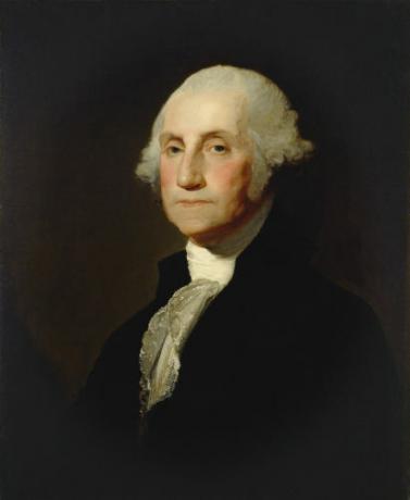 George Washington viedol osadnícke vojská vo vojne za nezávislosť a bol prvým prezidentom USA.