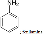 Formule développée de phénylamine