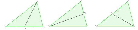 Barycenter trikotnika: kaj je in kako izračunati