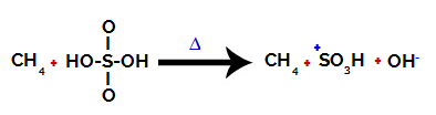 Disruption of the bond between sulfur and hydroxyl