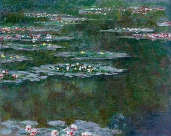 Vannliljer, av Monet