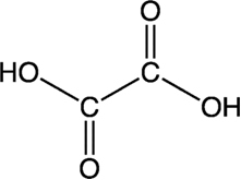 シュウ酸の構造式